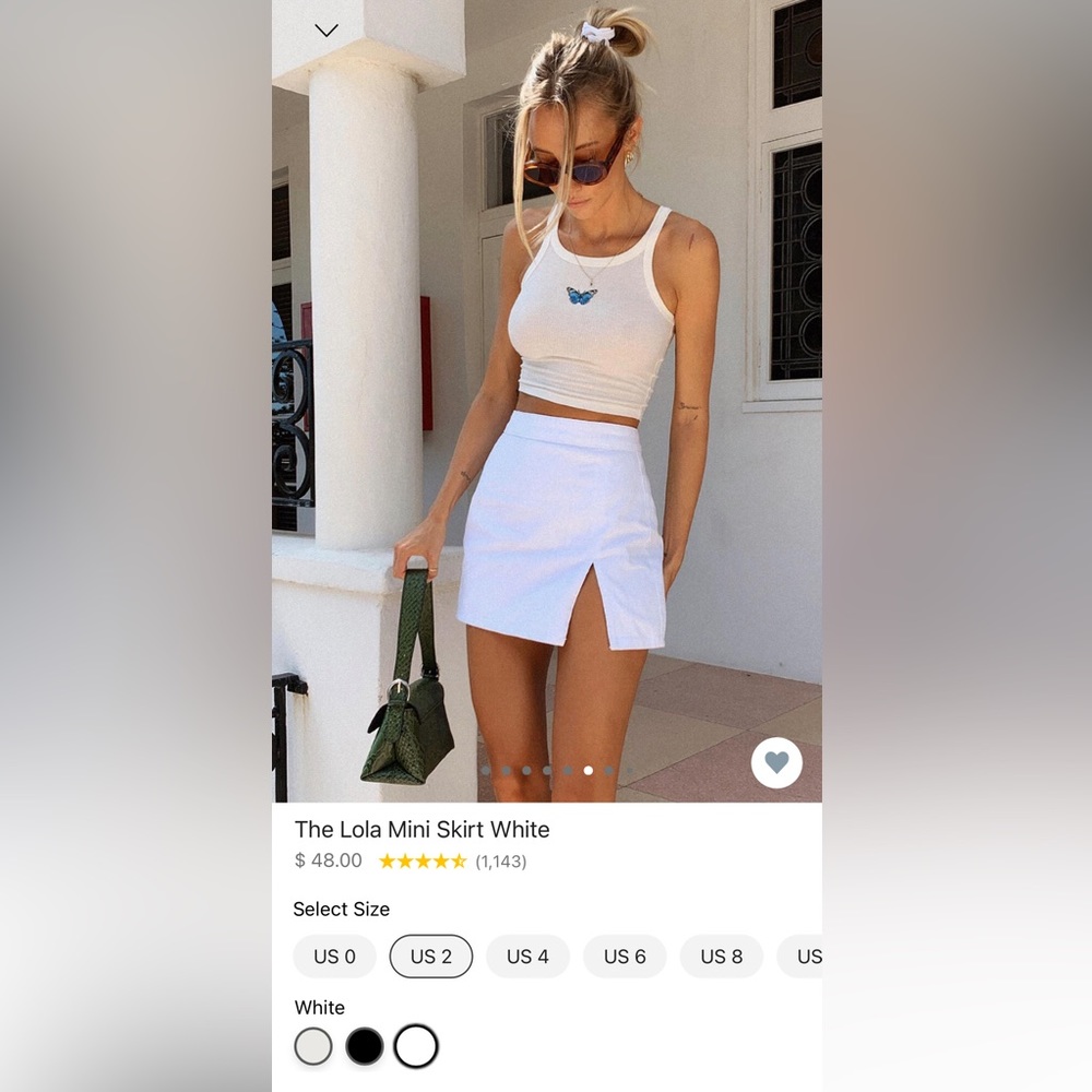 Princess Polly - The Lola Mini Skirt - NWT